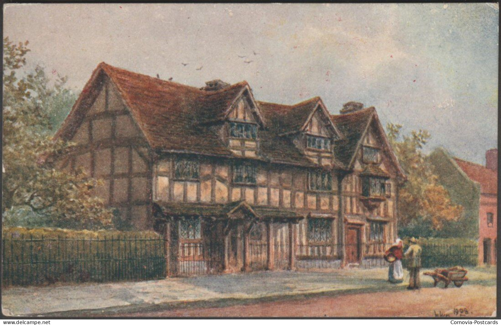 Shakespeare's Birthplace, Stratford-on-Avon, C.1910 - Salmon Postcard - Stratford Upon Avon