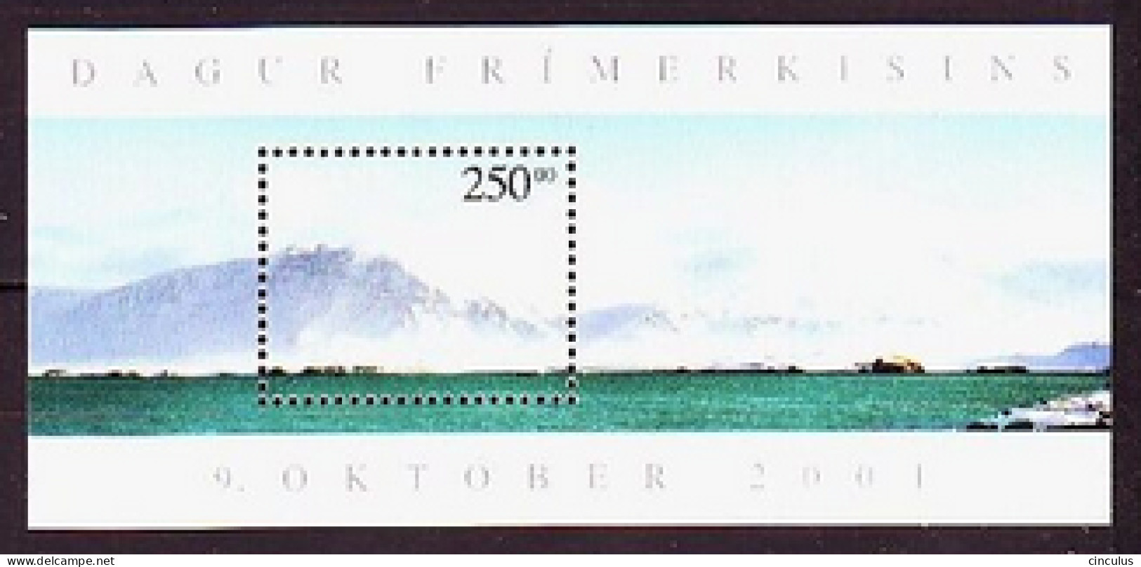 2001. Iceland. Stamp Day. MNH. Mi. Nr. 993 (Bl.29) - Ungebraucht