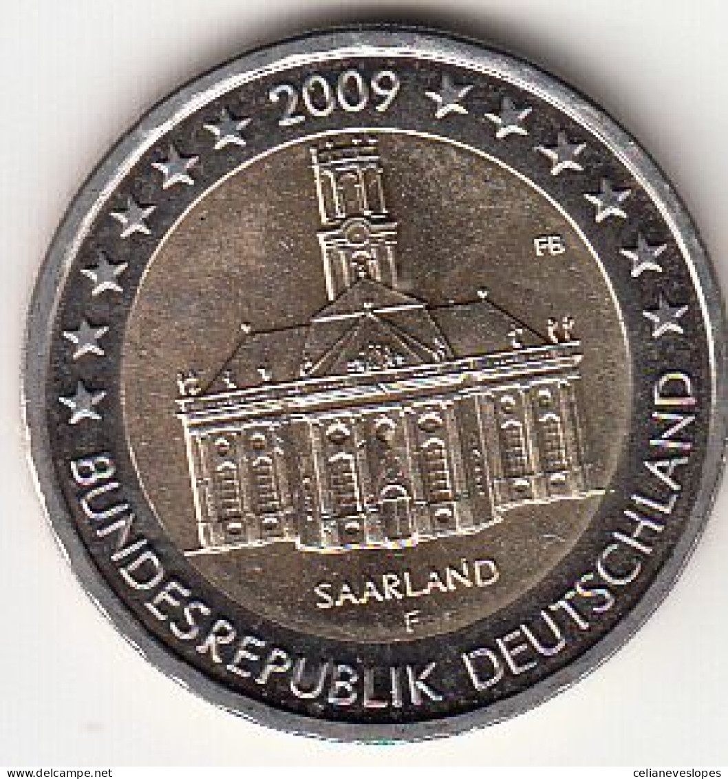 Germany, (03) Moeda De 2 Euros De 2009 F, Ludwing`s Church, Uncirculated - Other & Unclassified