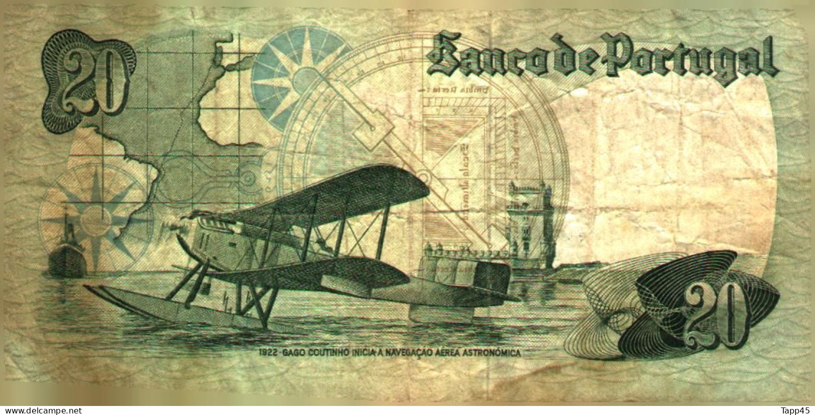 Billet  >  Portugal  >	20	Escudos  > C 04 - Portugal