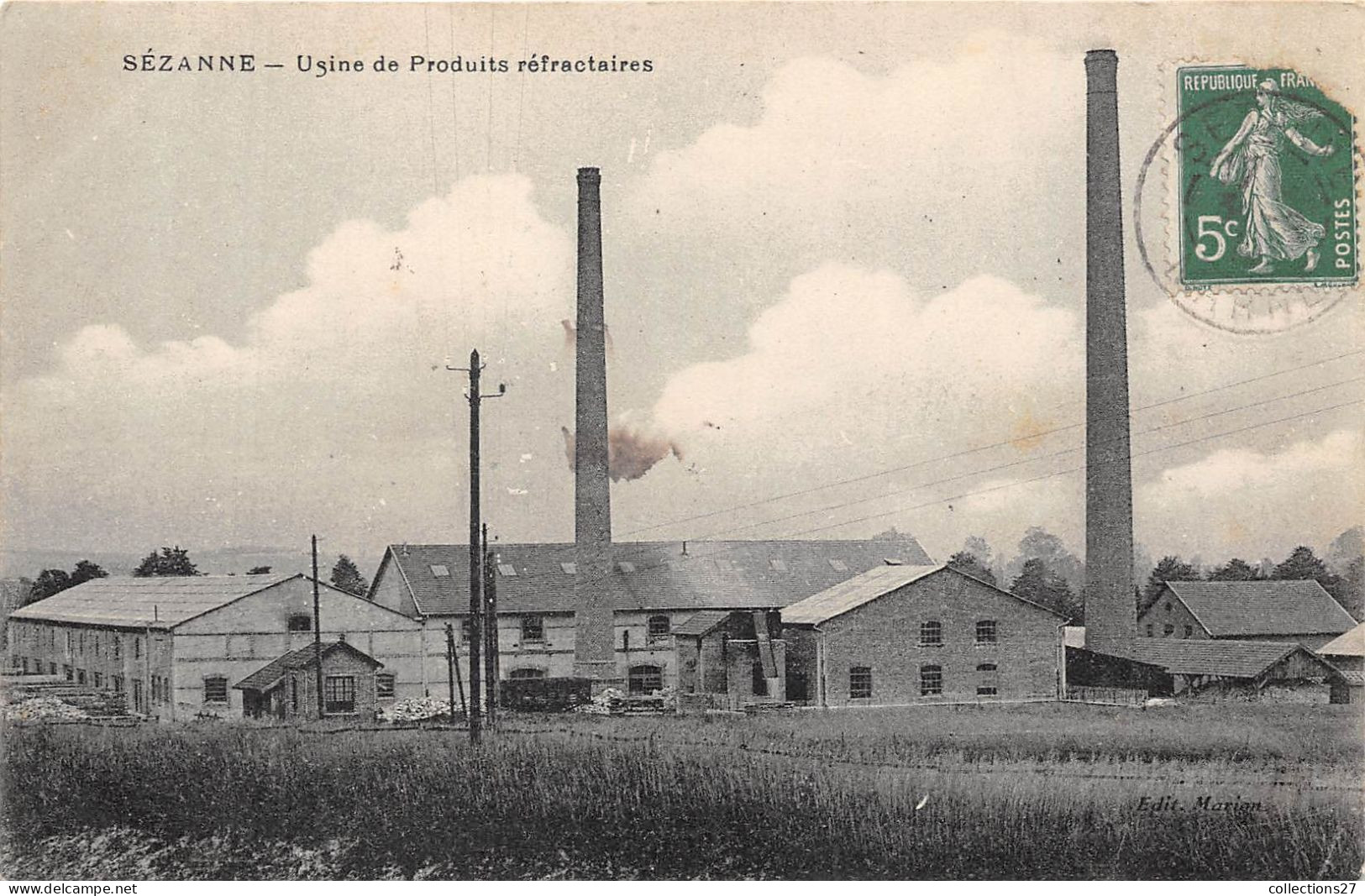 51-SEZANNE- USINE DE PRODUITS REFRACTAIRES - Sezanne