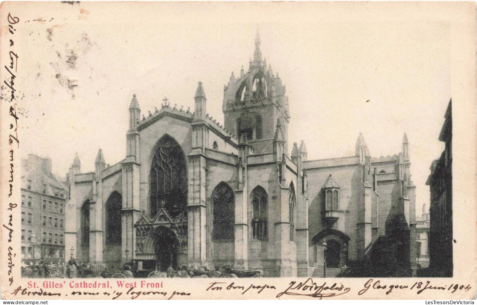 ROYAUME-UNI - Ecosse - St Gile's Cathedral -  West Front - Carte Postale Ancienne - Midlothian/ Edinburgh