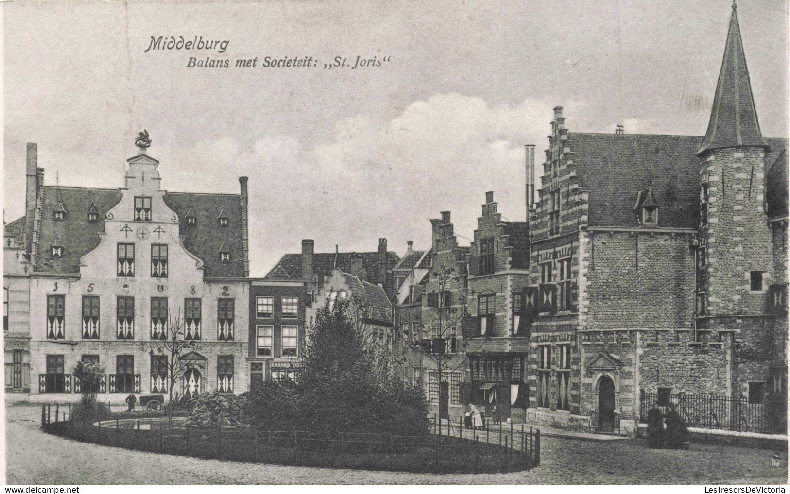 PAYS BAS - Middelburg - Balans Met Societeit : "St Joris" - Carte Postale Ancienne - Middelburg