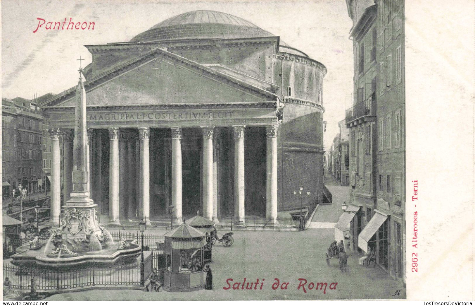 ITALIE - Saluti Di Roma - Pantheon - Carte Postale Ancienne - Panteón