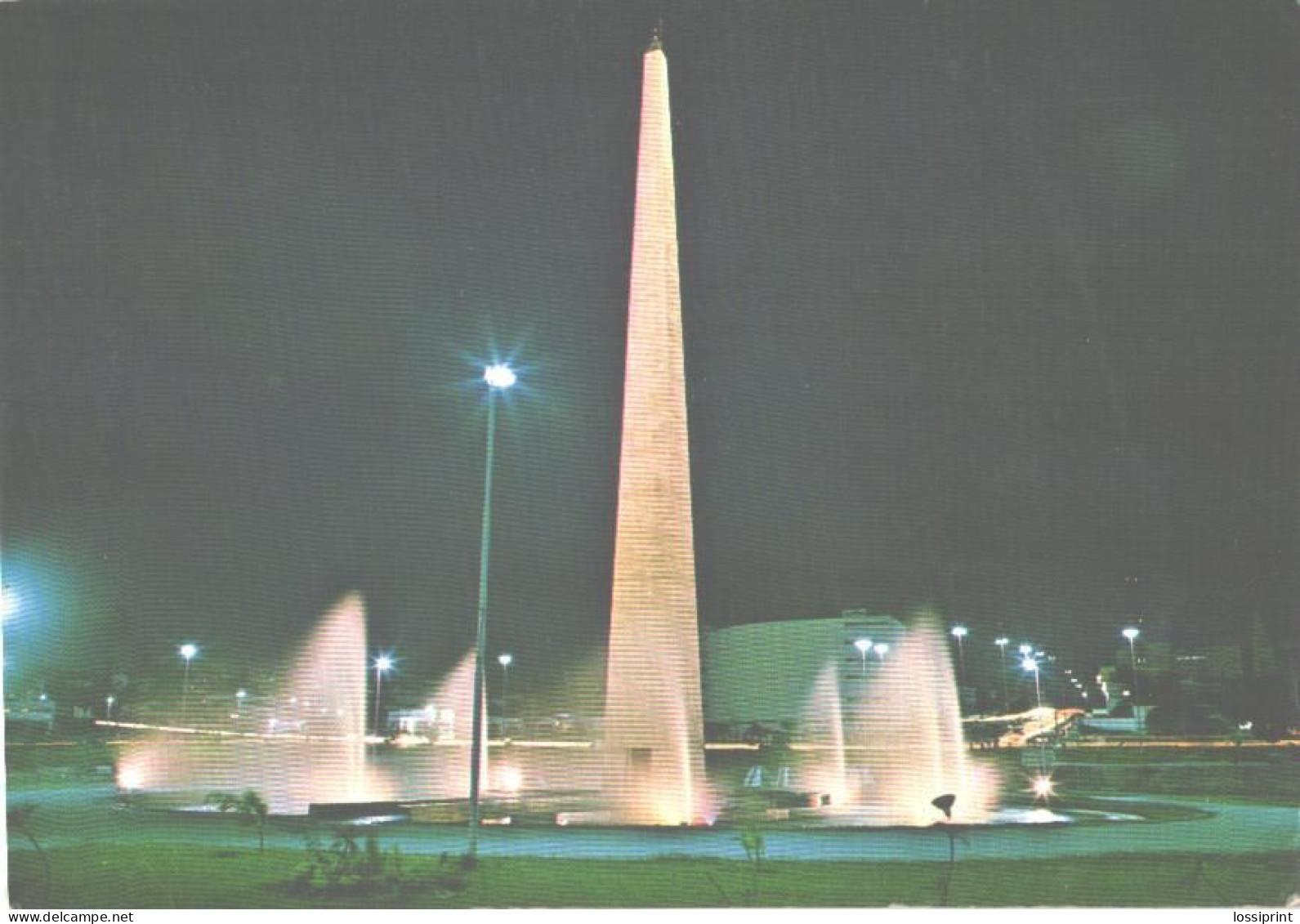 Brazil:Brasil:Campina Grande, Park Night View, Fountains - Campo Grande