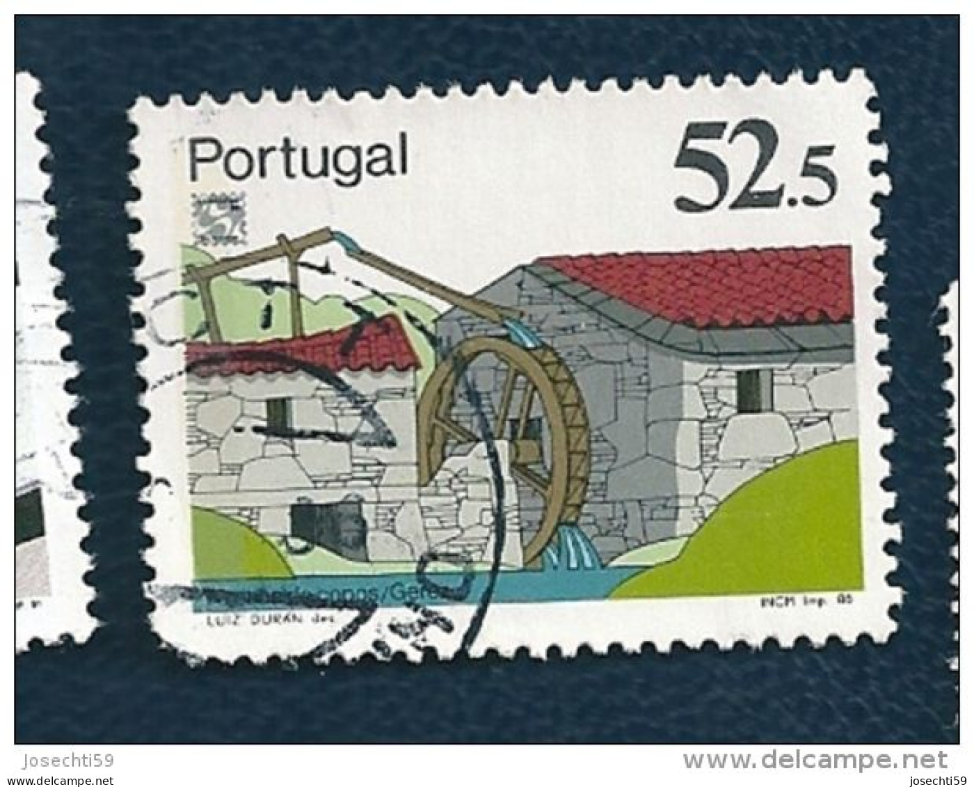 N°1683 Lubrapex Moulin à Propulsion Supérieure 52e50   Oblitéré 1986 Timbre Portugal - Oblitérés