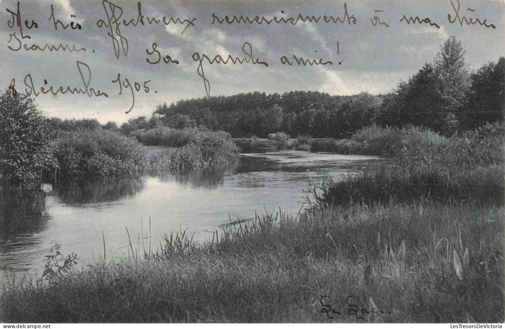 PHOTOGRAPHIE - Un étang - Carte Postale Ancienne - Photographs