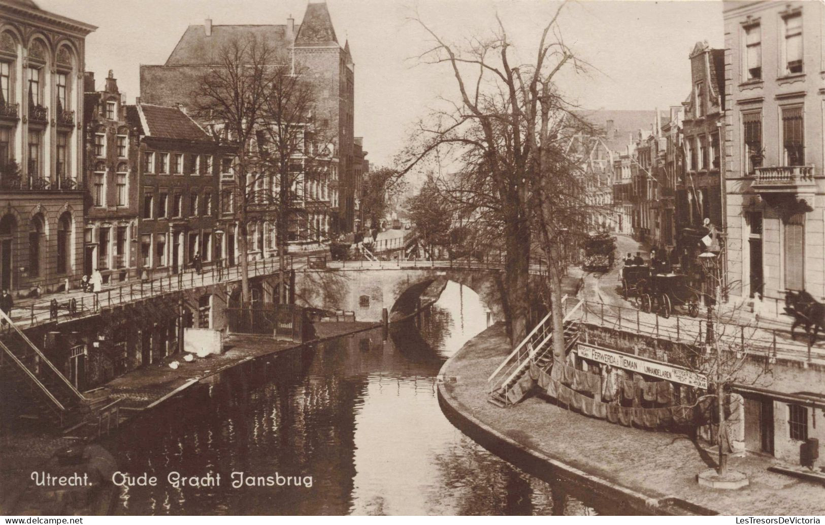 PAYS BAS - Utrecht - Oude Gracht Jansbrug - Carte Postale Ancienne - Utrecht