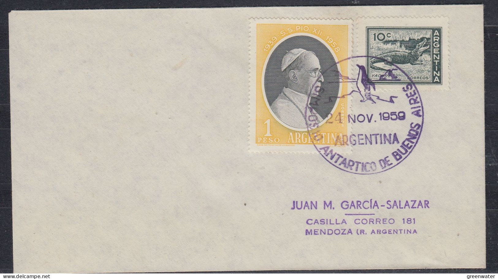 Argentina 1959 Simposio Antartico De Buenos Aires  Ca 25.11.1959 (59014) - Événements & Commémorations