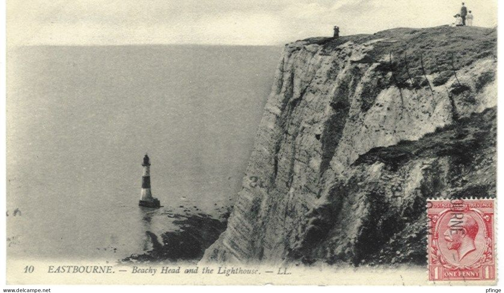 Royaume-Uni - Eastbourne - Beachy Head And The Lighthouse, 1913 - Eastbourne