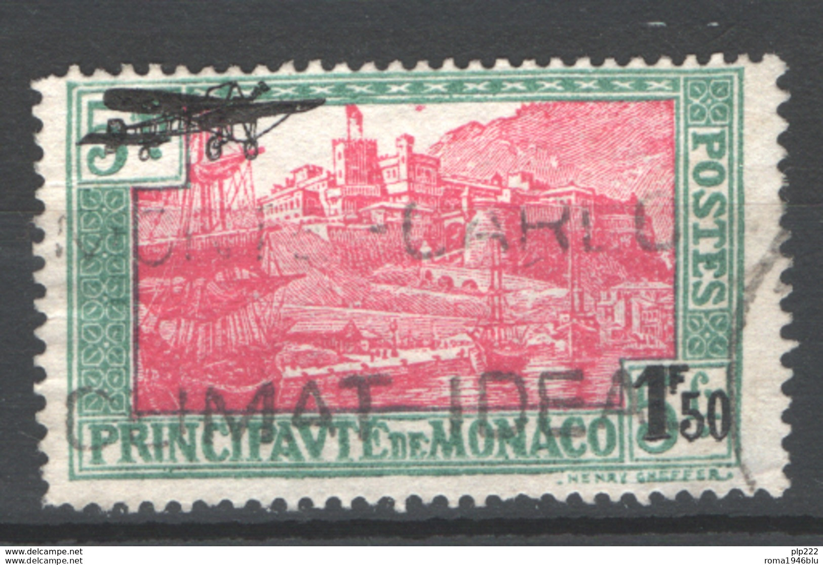 Monaco 1933 Unif. A1 O/Used VF/F - Luchtpost