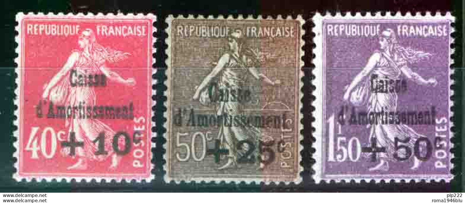 Francia 1930 Unif.266/68 **/MNH VF/F - Cert R.Diena - Unused Stamps