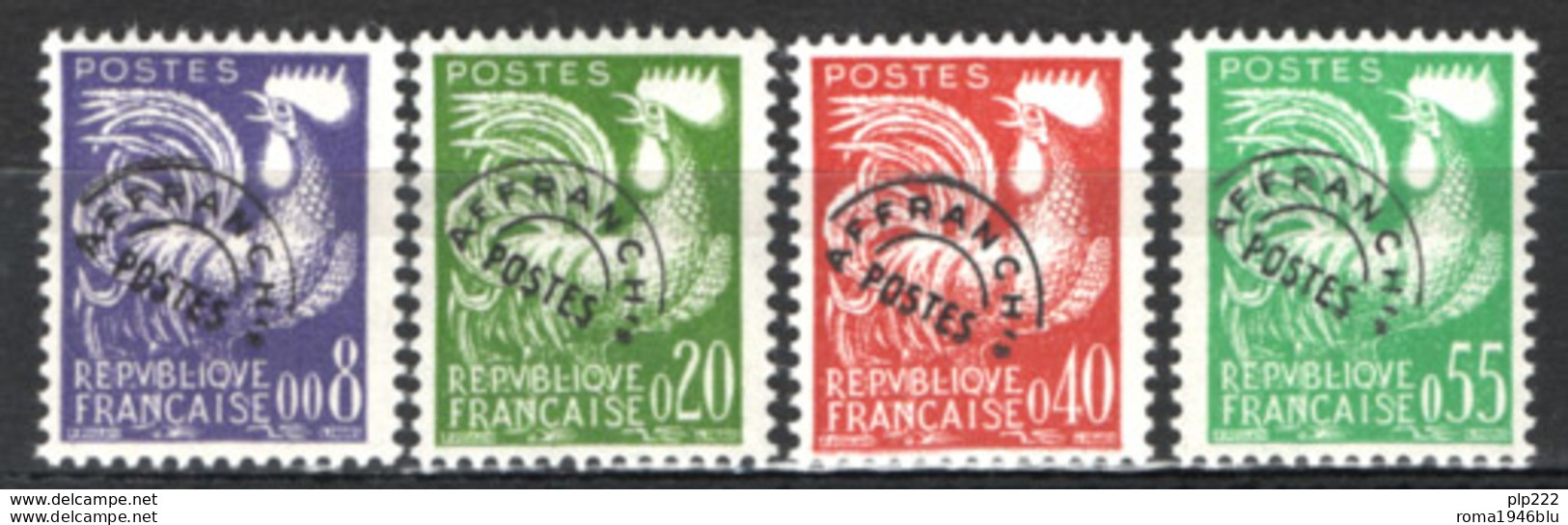 Francia 1960 Preannullati Unif.119/22 **/MNH VF - 1953-1960