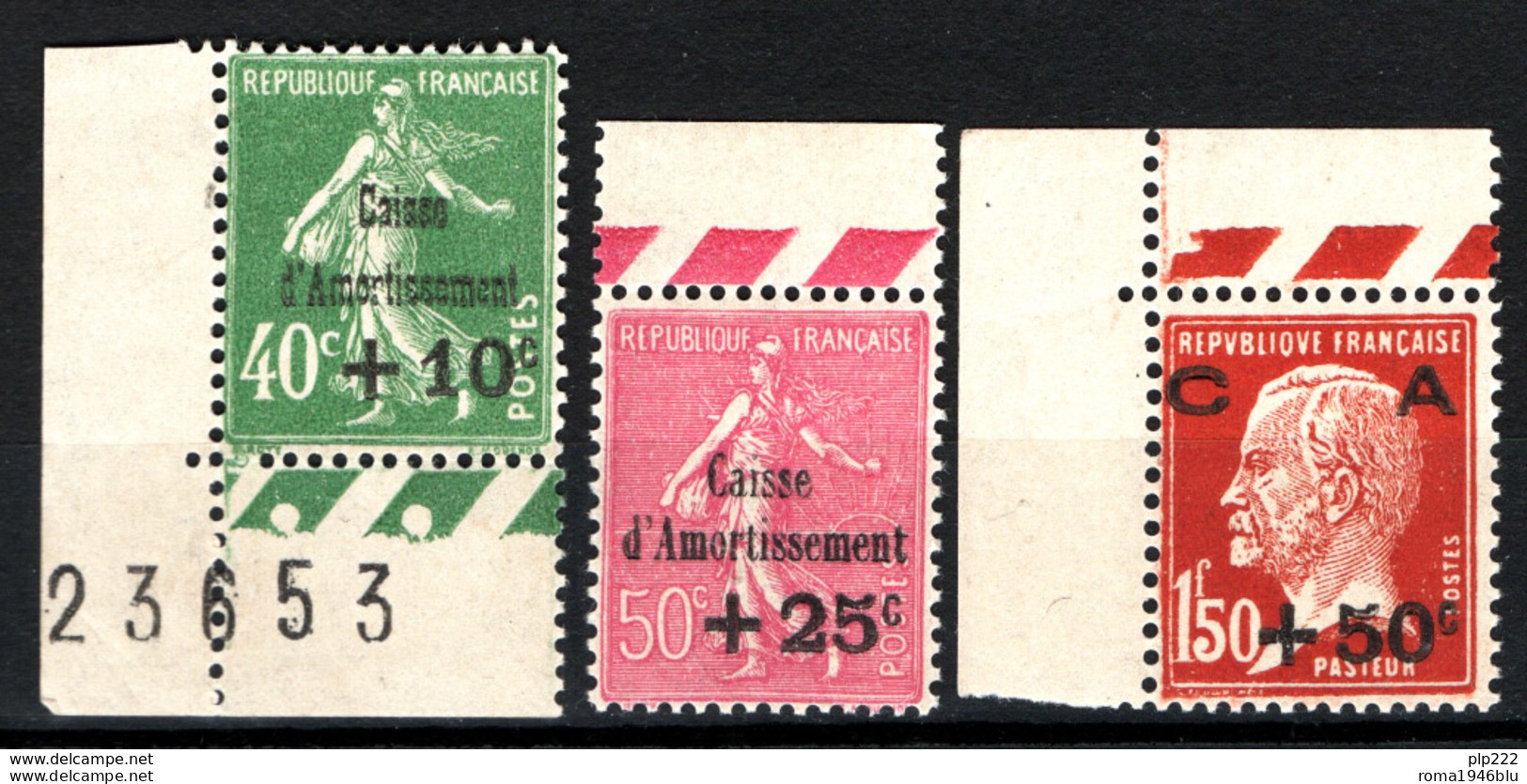 Francia 1929 Unif.253/55 **/MNH VF/F - Neufs