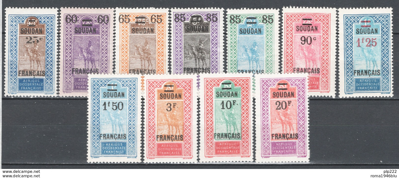 Sudan 1922 Y.T.42/52 */MH VF/F - Ongebruikt