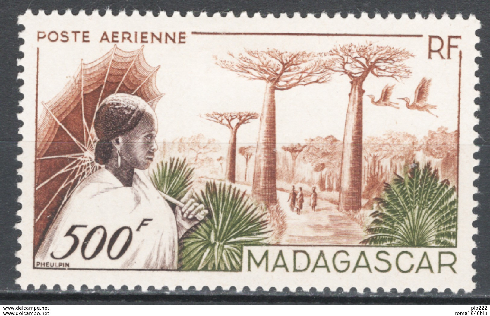 Madagascar 1952 Y.T.A3 */MH VF/F - Poste Aérienne