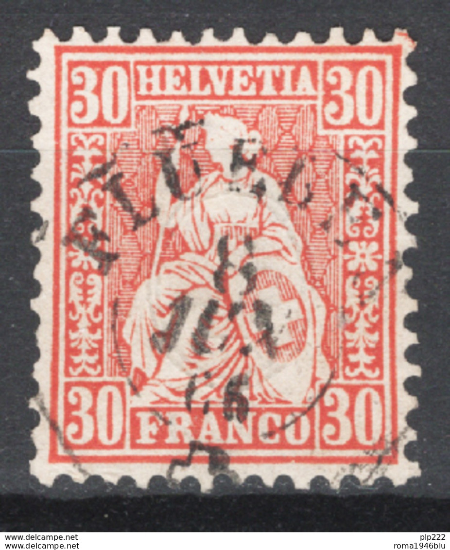 Svizzera 1862 Unif.38 O/Used VF/F - Oblitérés