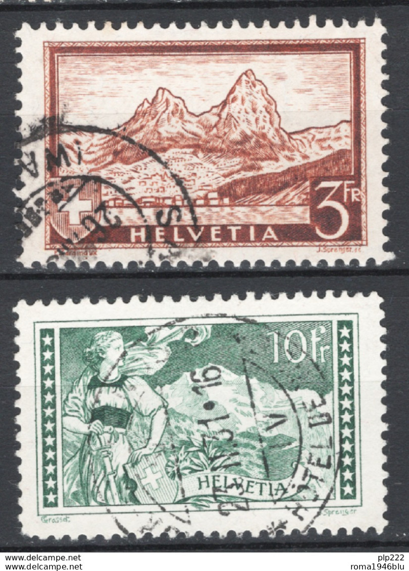 Svizzera 1930 Unif.244/45 O/Used VF/F - Gebraucht