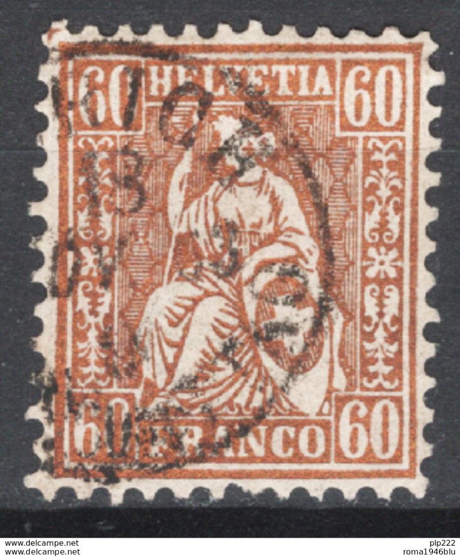 Svizzera 1862 Unif.40 O/Used VF/F - Gebraucht