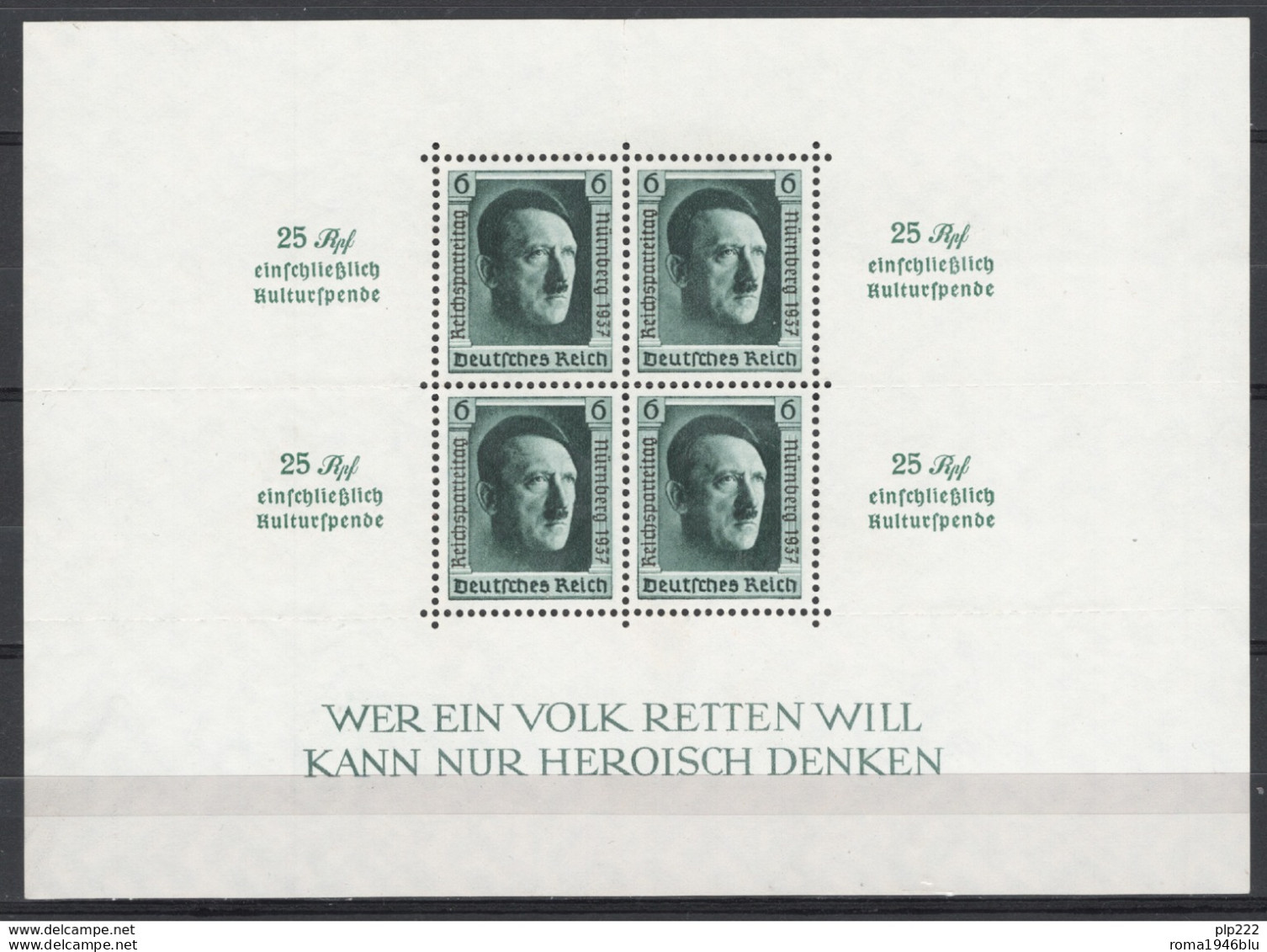 Germania Reich 1937 Unif. BF10 **/MNH VF/F - Blocchi