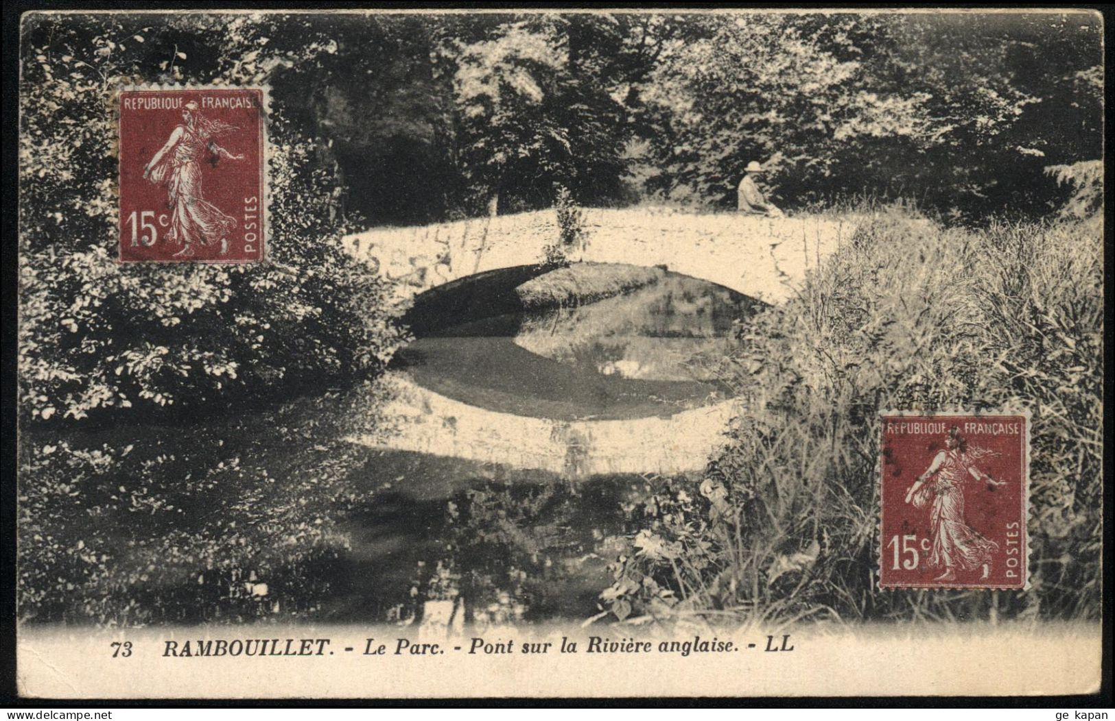 1930 FRANCE RAMBOUILLET - Le Parc - Pont Sur La Riviere Anglaise - Ile-de-France