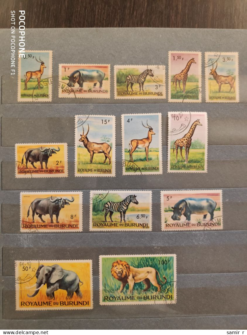 1964	Burundi	Animals (F49) - Gebruikt