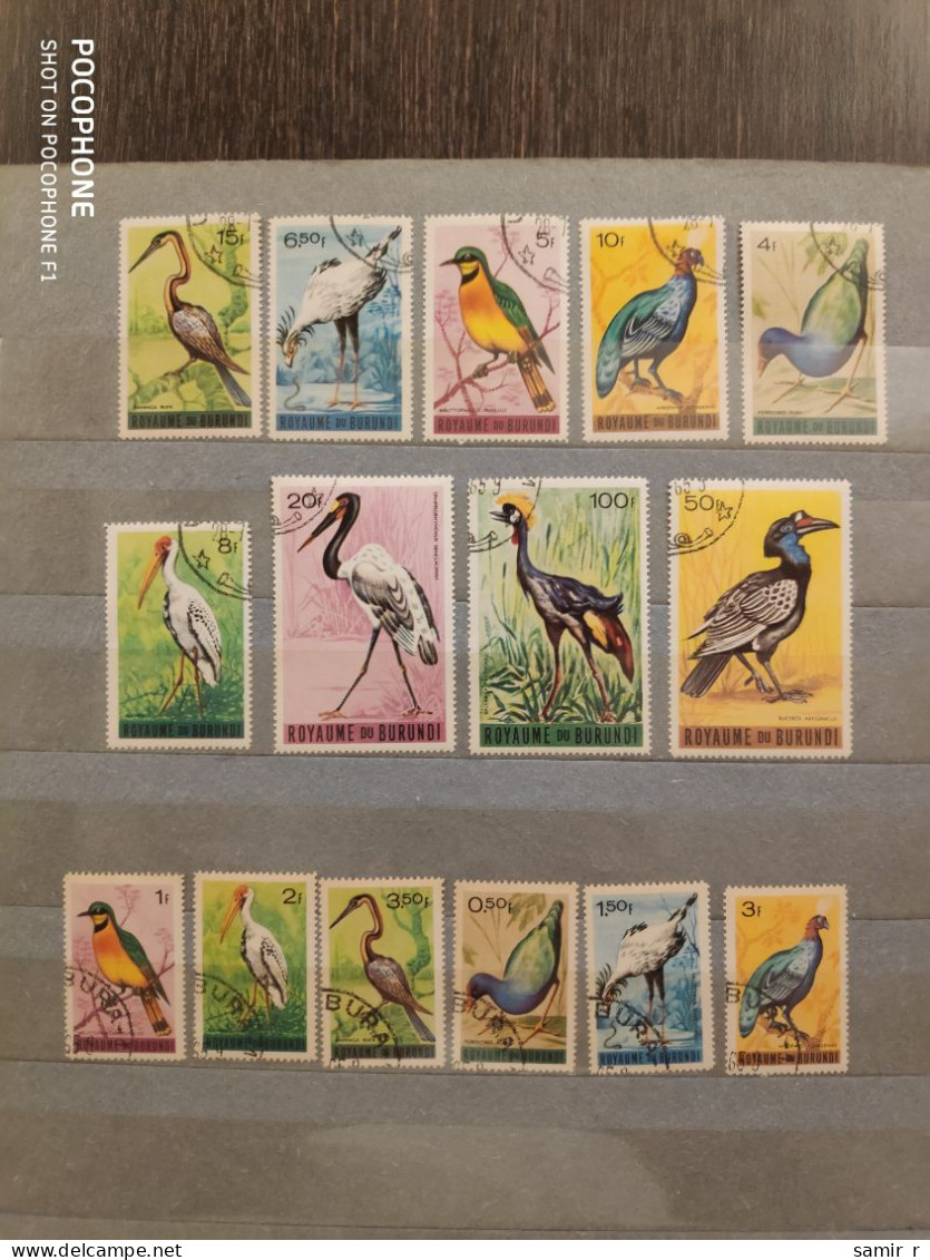 1965	Burundi	Birds (F49) - Gebruikt