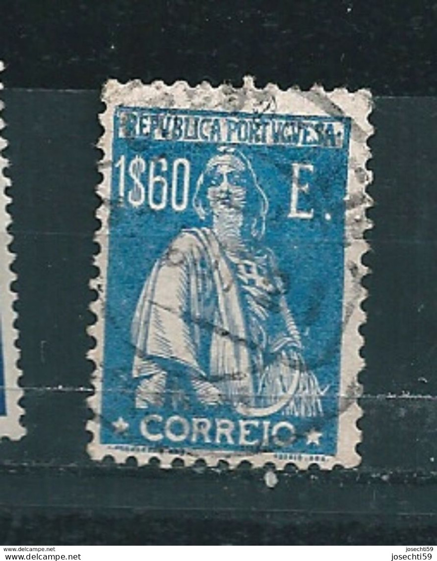 N° 294 Cérès 1$60 Dentelé 12x11 1/2    Timbre Portugal   Oblitéré 1923/1924 - Oblitérés