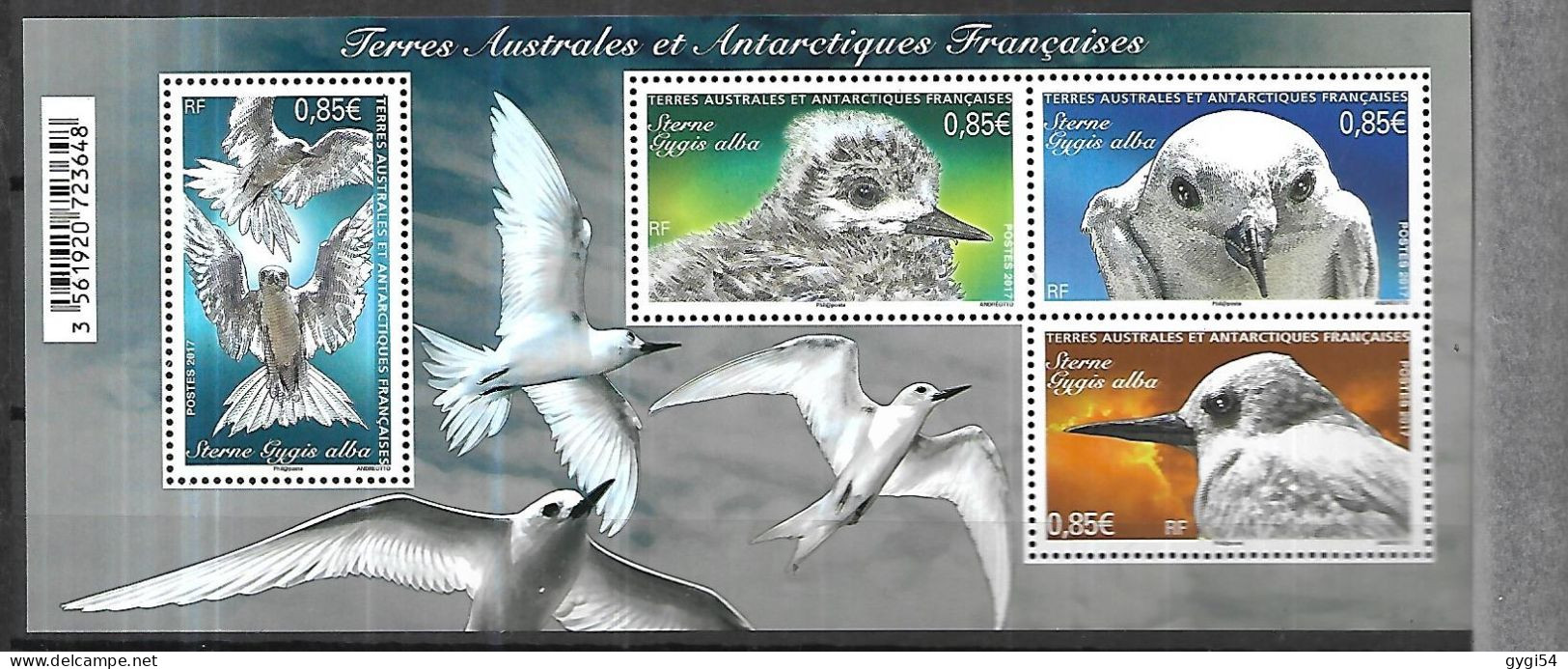 TAAF 2017 OISEAUX Cat Yt F N° 798 N**MNH - Blocks & Sheetlets