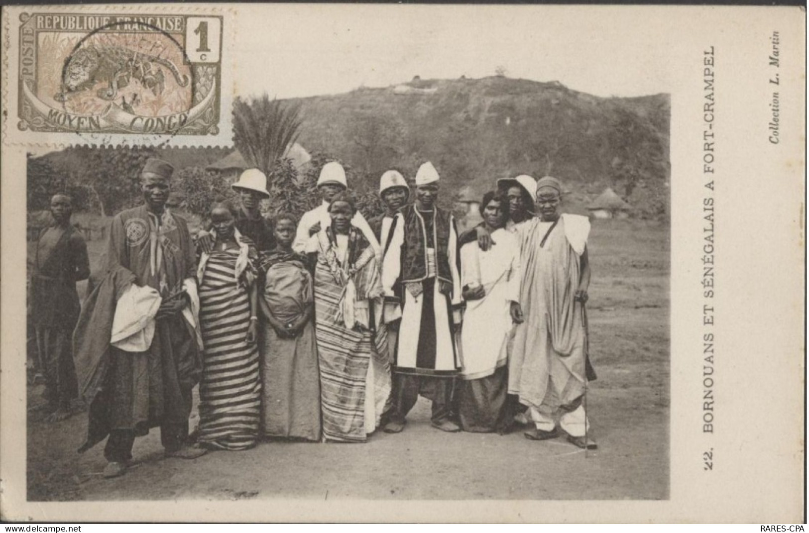 BORNOUANS ET SENEGALAIS A FORT CRAMPEL - RCPA 09B - Centrafricaine (République)