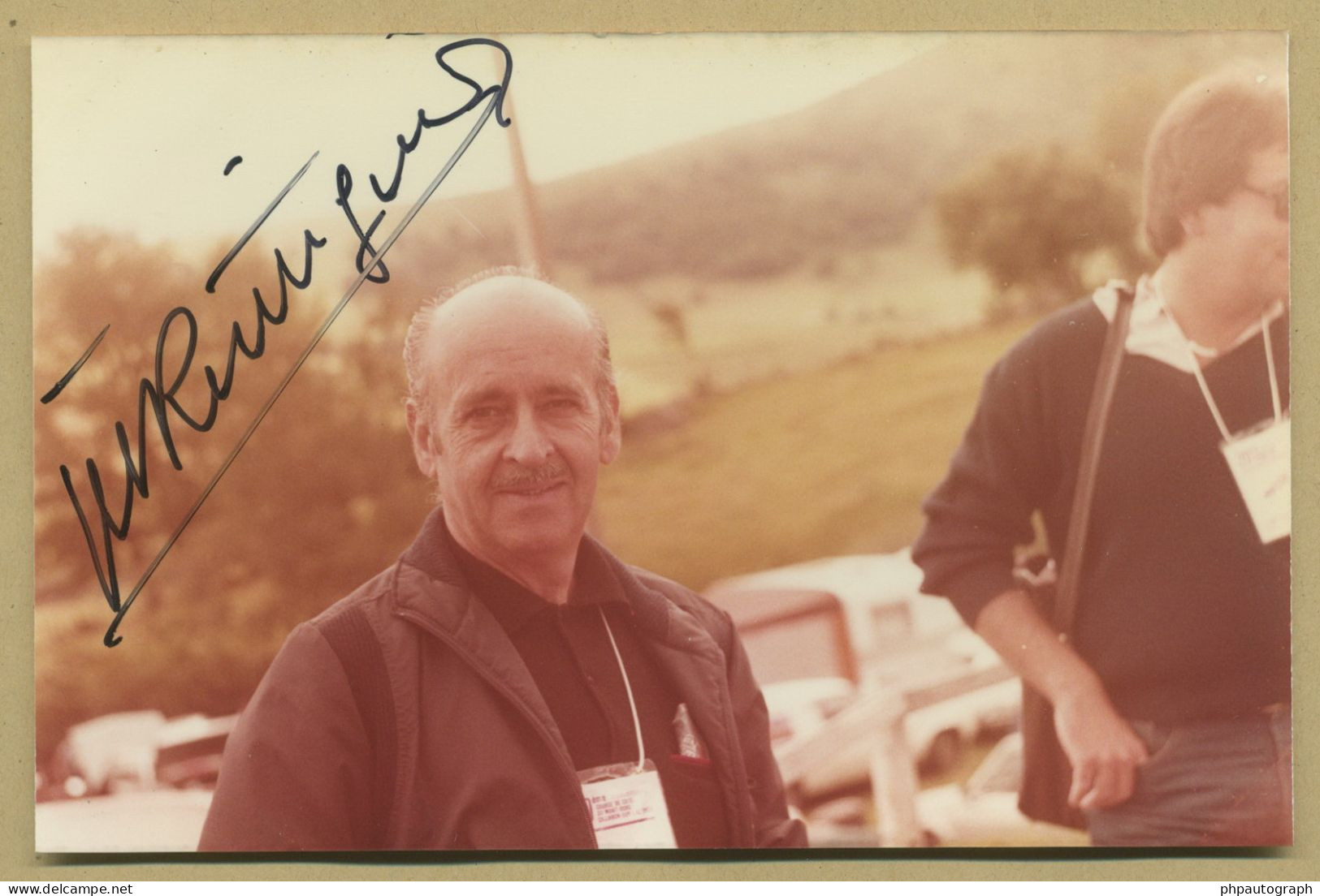 Maurice Trintignant (1917-2005) - French Racing Driver - Rare Signed Photo - COA - Sportspeople