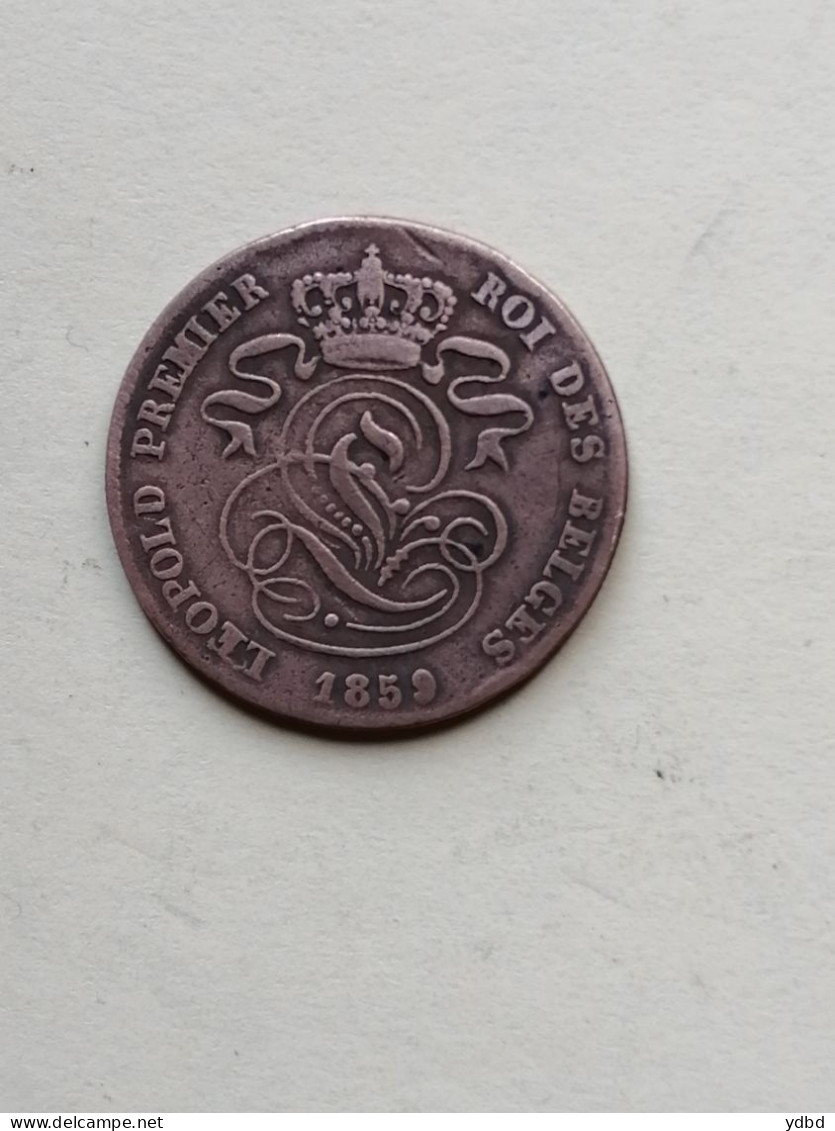 BELGIQUE  = UNE PIECE  DE 2 CENTIMES DE 1859 - 2 Cent