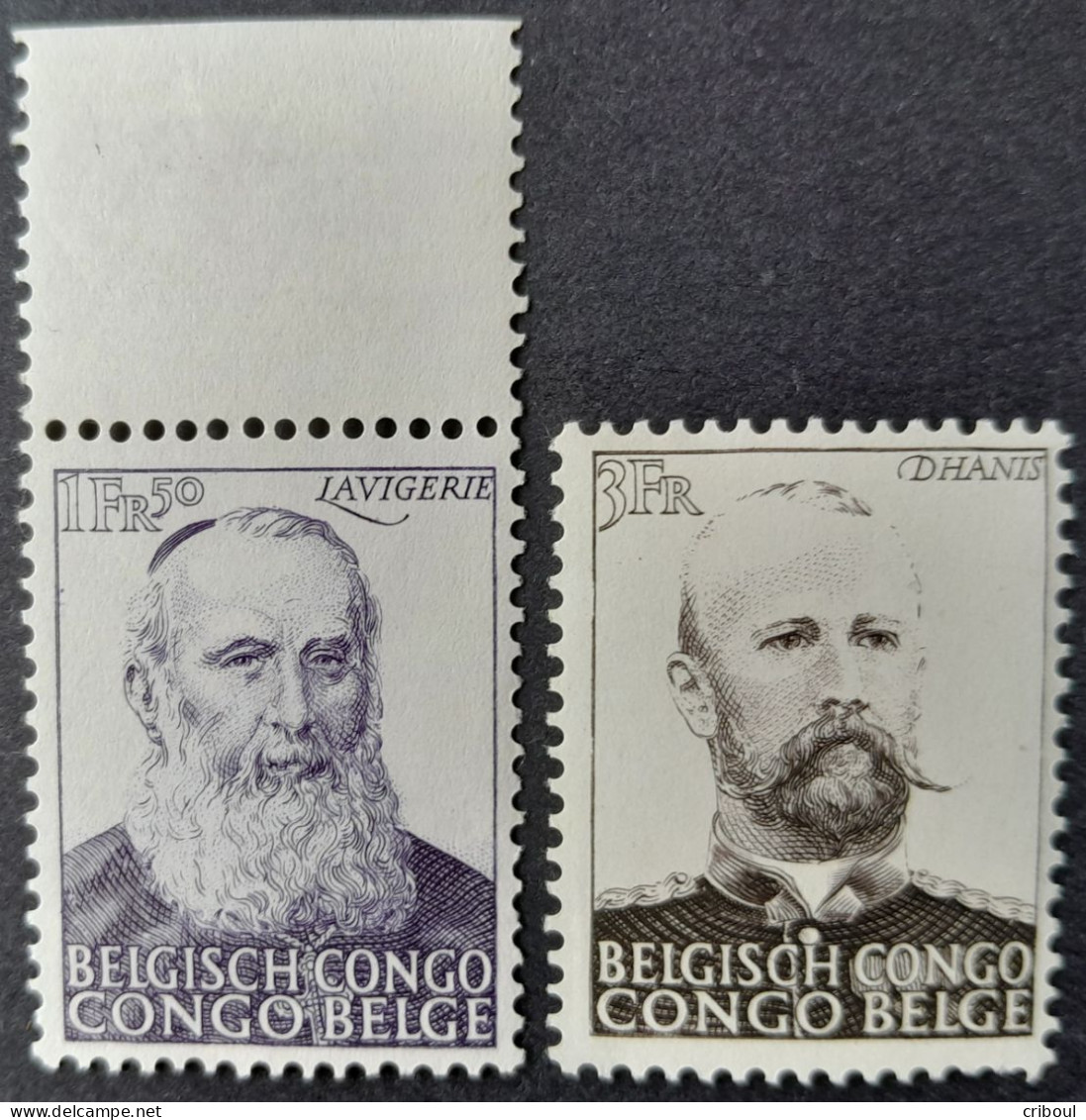 Congo Belge Belgium Congo 1951 Esclavage Yvert 300 301 ** MNH - Unused Stamps