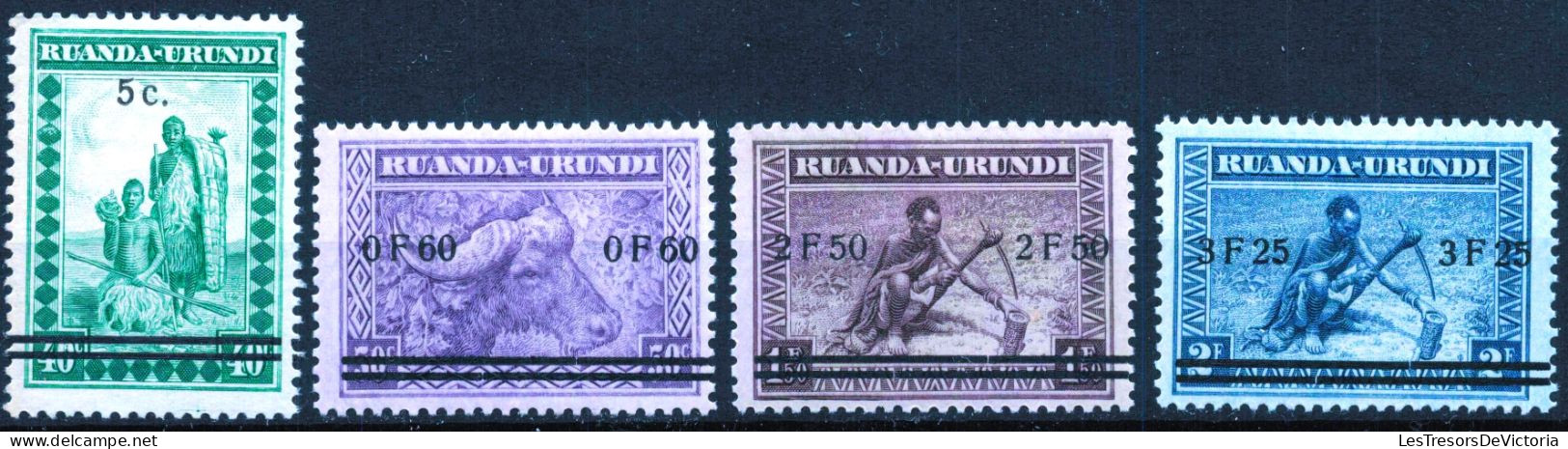 Timbre - Ruanda Urundi - COB 114/17* - Meulemans Surchargés - Cote 45 - Altri & Non Classificati