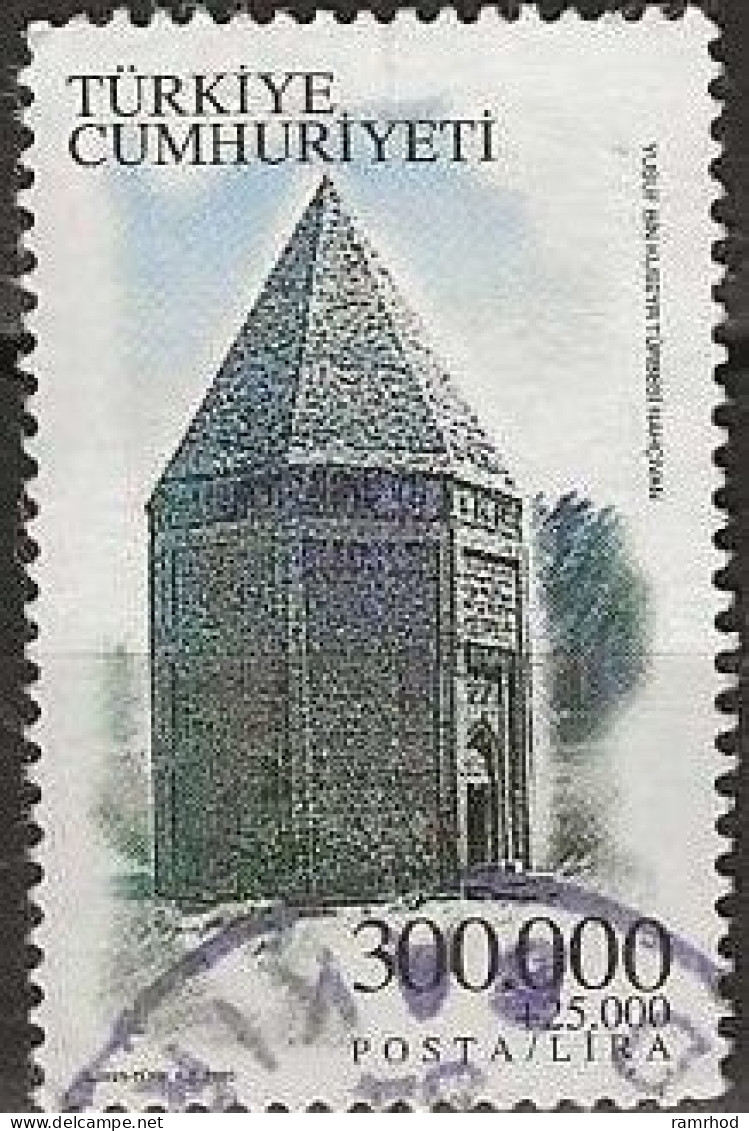 TURKEY 2000 Mausolea And Memorial - 300000l.+25000l. - Mausoleum, Azerbaijan FU - Used Stamps