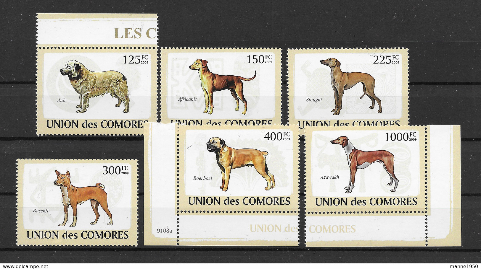 Komoren 2009 Hunde/Dogs Mi.Nr. ? Satz ** - Comores (1975-...)