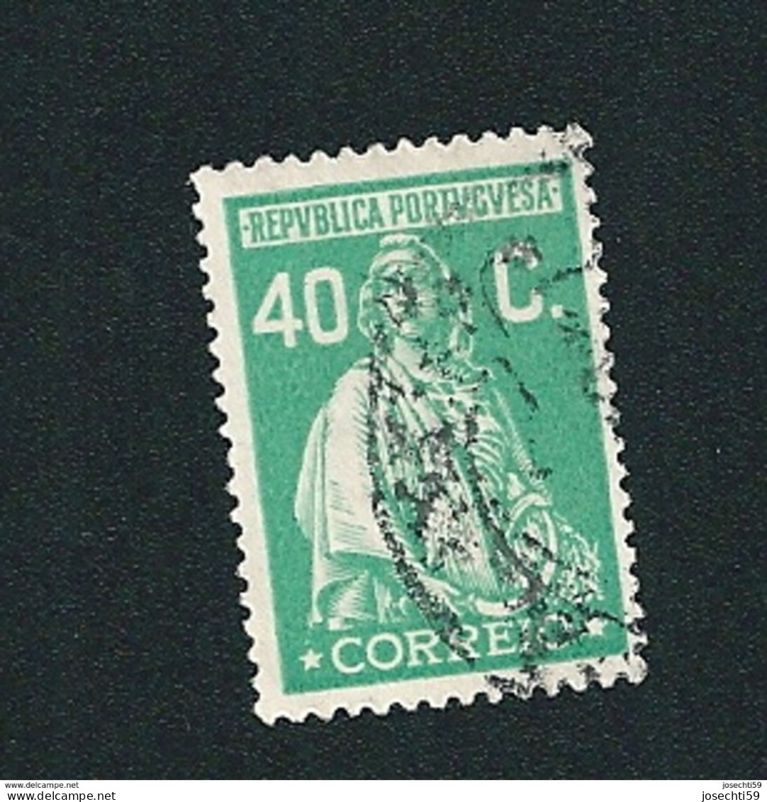 N° 519 Cérès 40c Vert Vif  Timbre Portugal 1930 Oblitéré - Oblitérés