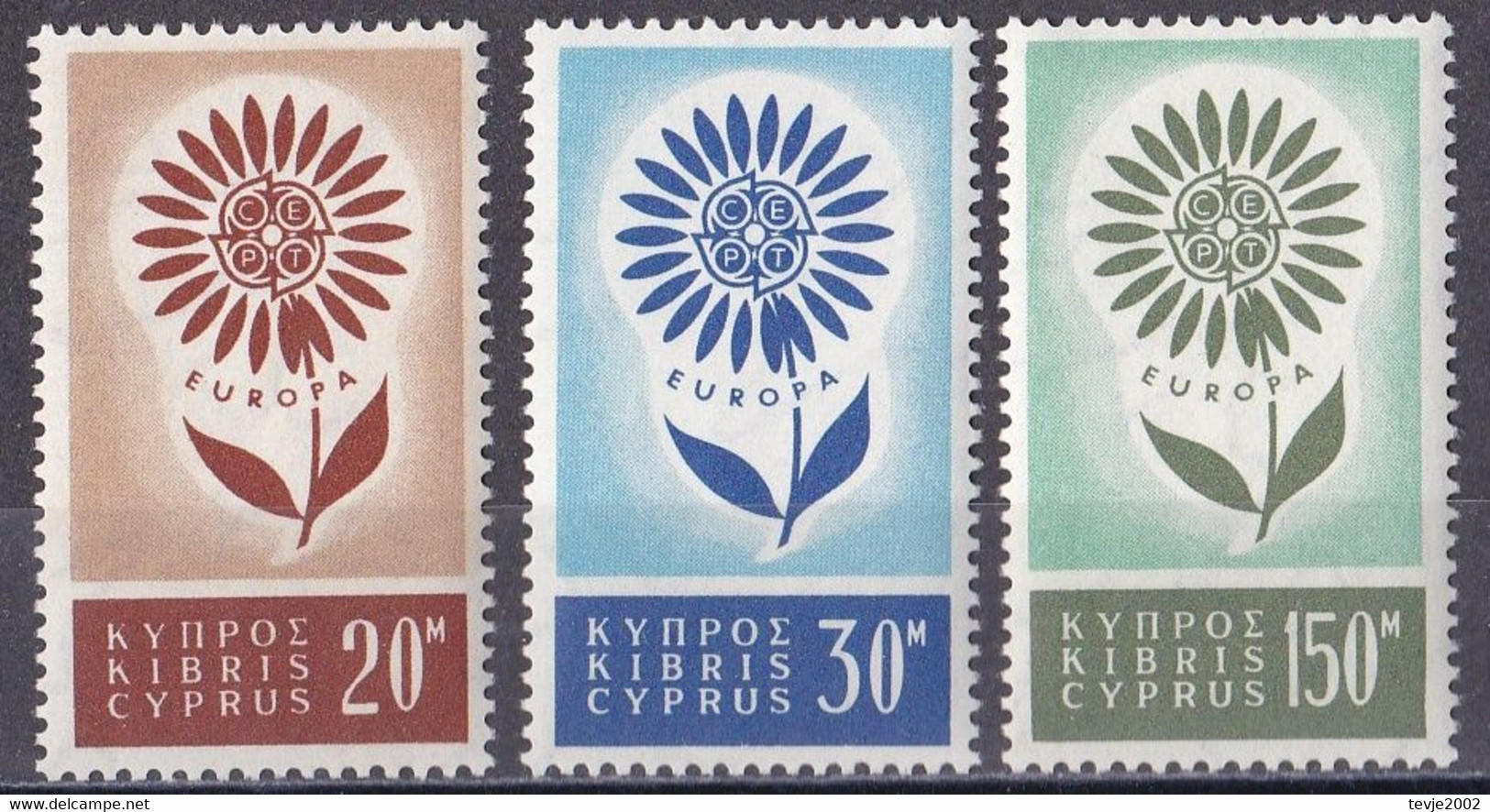 Zypern 1964 - Mi.Nr. 240 - 242 - Postfrisch MNH - Europa CEPT - 1964