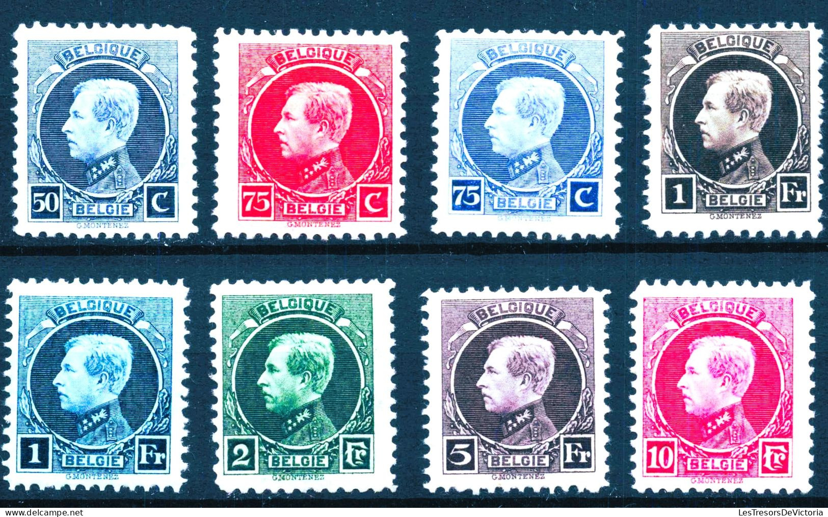 Timbre - Belgique- COB 211/19** MNH - Série Dite Petit Montenez - 1922 - Cote 110 - 1921-1925 Petit Montenez