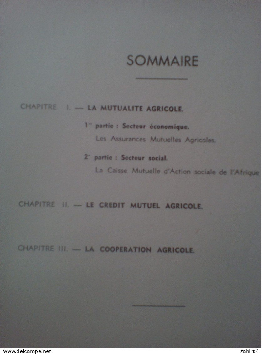 Dédicacé par ? Atlas Mutualité Agricole Afrique du Nord Algérie Tunisie Maroc 14 cartes déoliantes Chataigneau Juin Mons