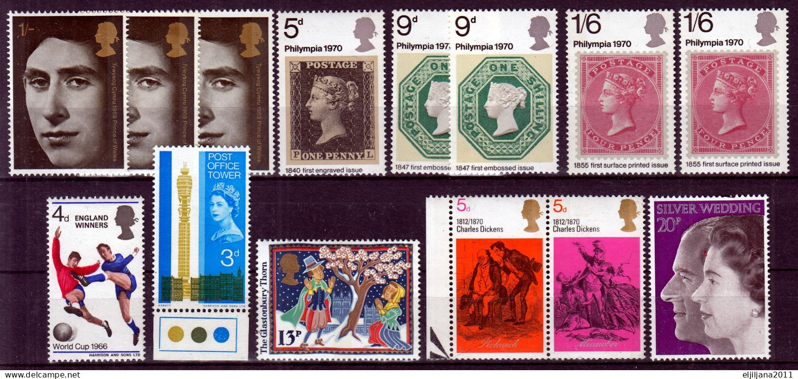 Action !! SALE !! 50 % OFF !! ⁕ GB / UK - QEII. - Collection Of 29v MNH - Collections