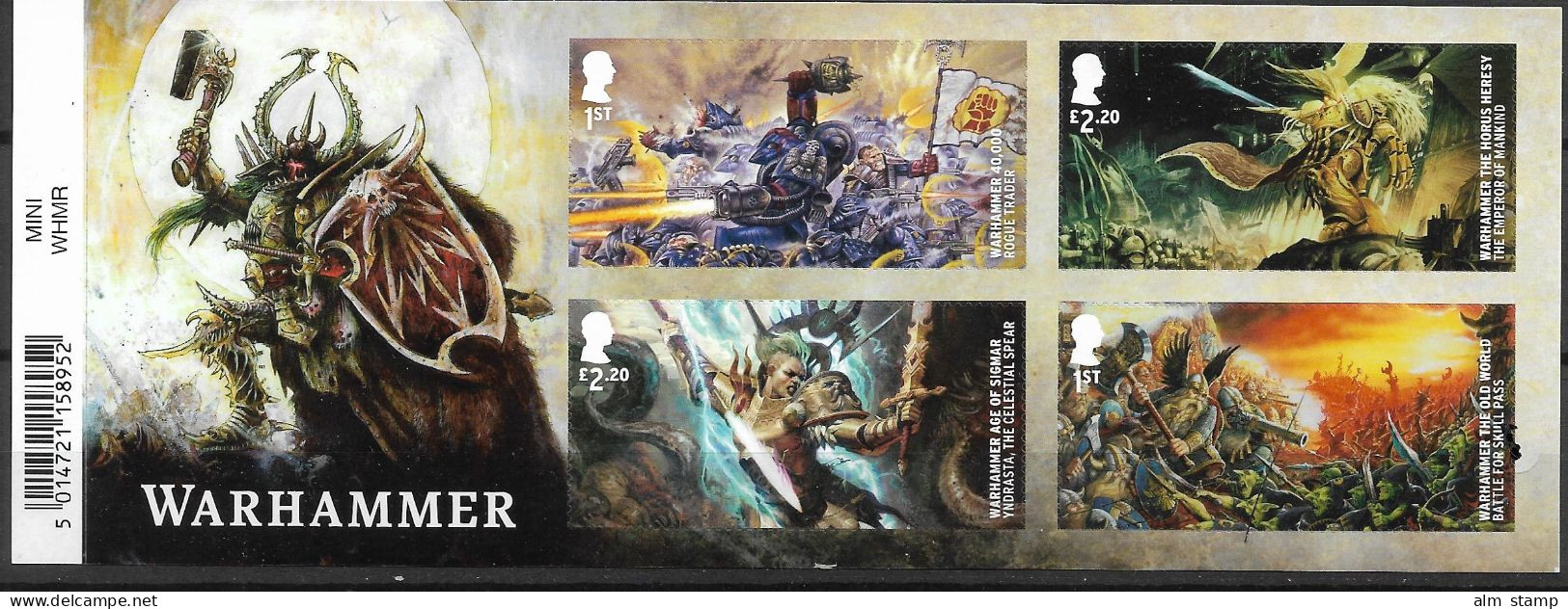 2023 Großbritannien Mi. Bl. 165 **MNH 40 Jahre Strategiespiel „Warhammer“ - Nuevos