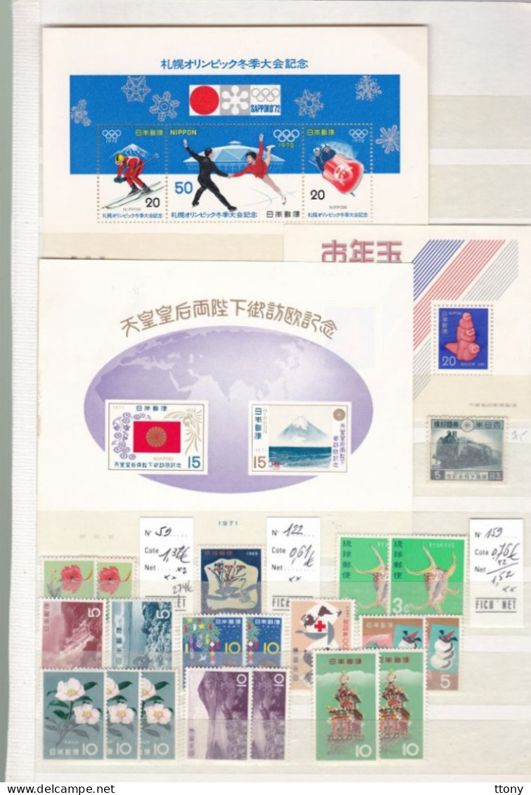 Un Lot De Timbres   Neufs Et Oblitérés  Japon     Différentes Années - Usados