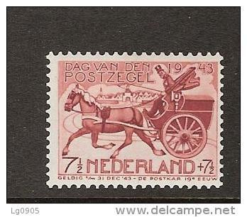 NVPH Netherlands Nederland Pays Bas Niederlande Holanda 422 MNH ; Koets, Coach, Carrosse, Coche 1943 - Stage-Coaches