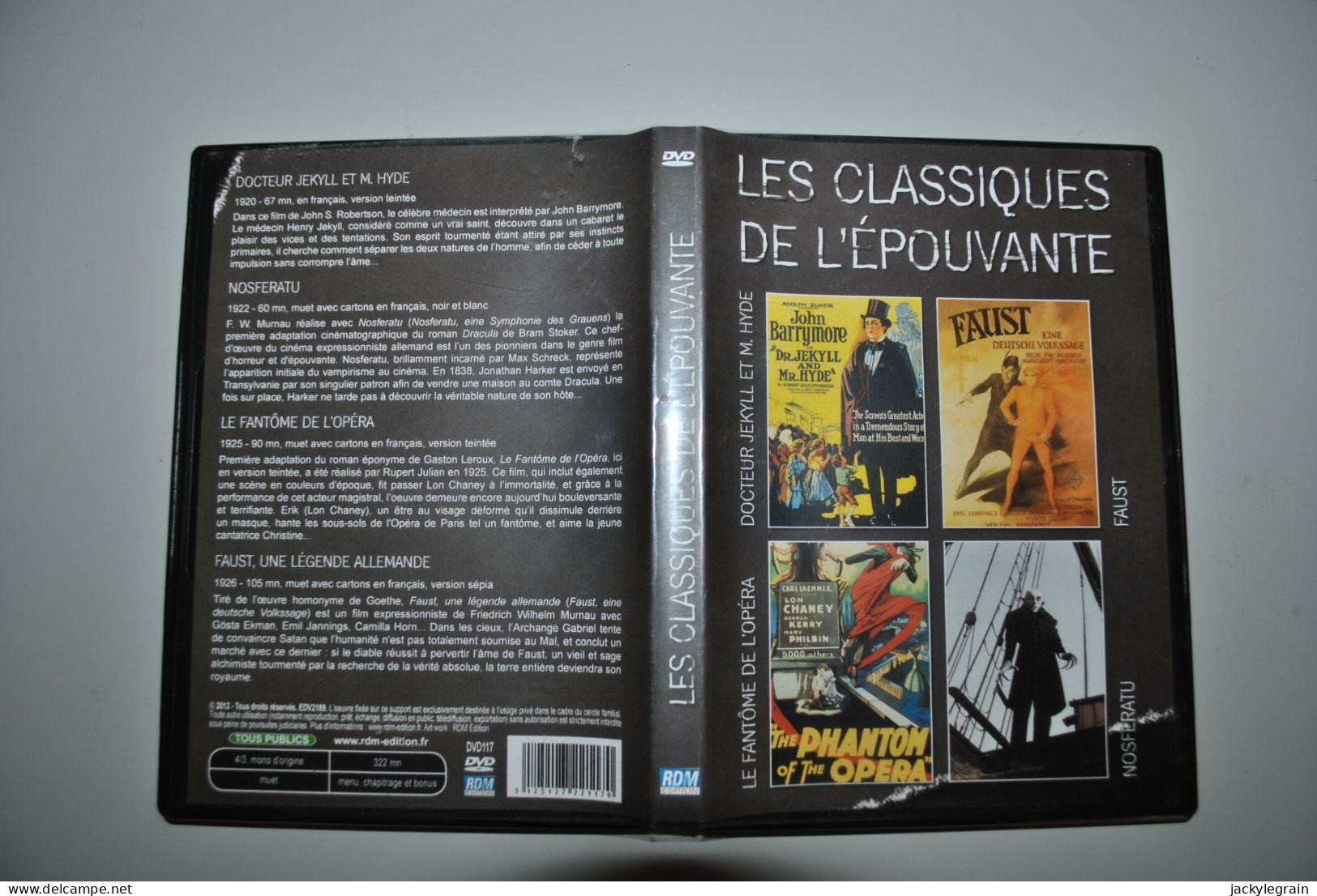 DVD "Classiques Epouvante" Etat Très Bon Vente En Belgique Uniquement Envoi Bpost Belgique : 3 € - Classiques