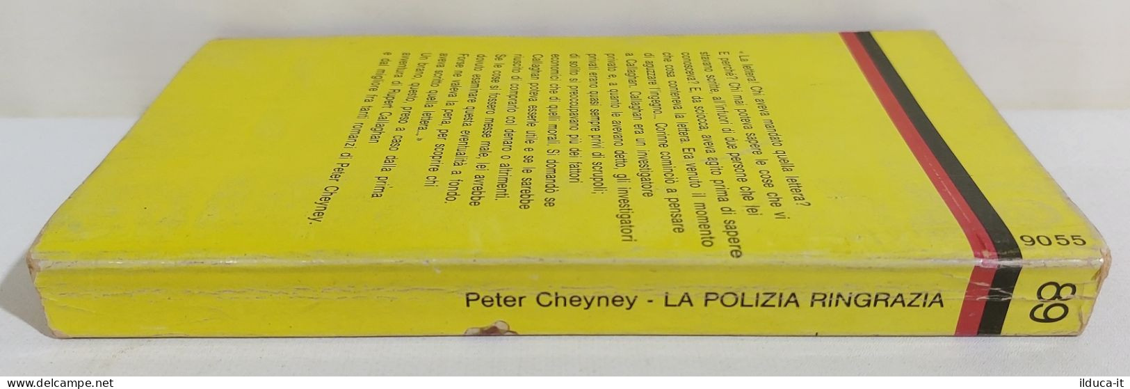 I116382 Peter Cheyney - La Polizia Ringrazia - Mondadori 1970 - Policíacos Y Suspenso