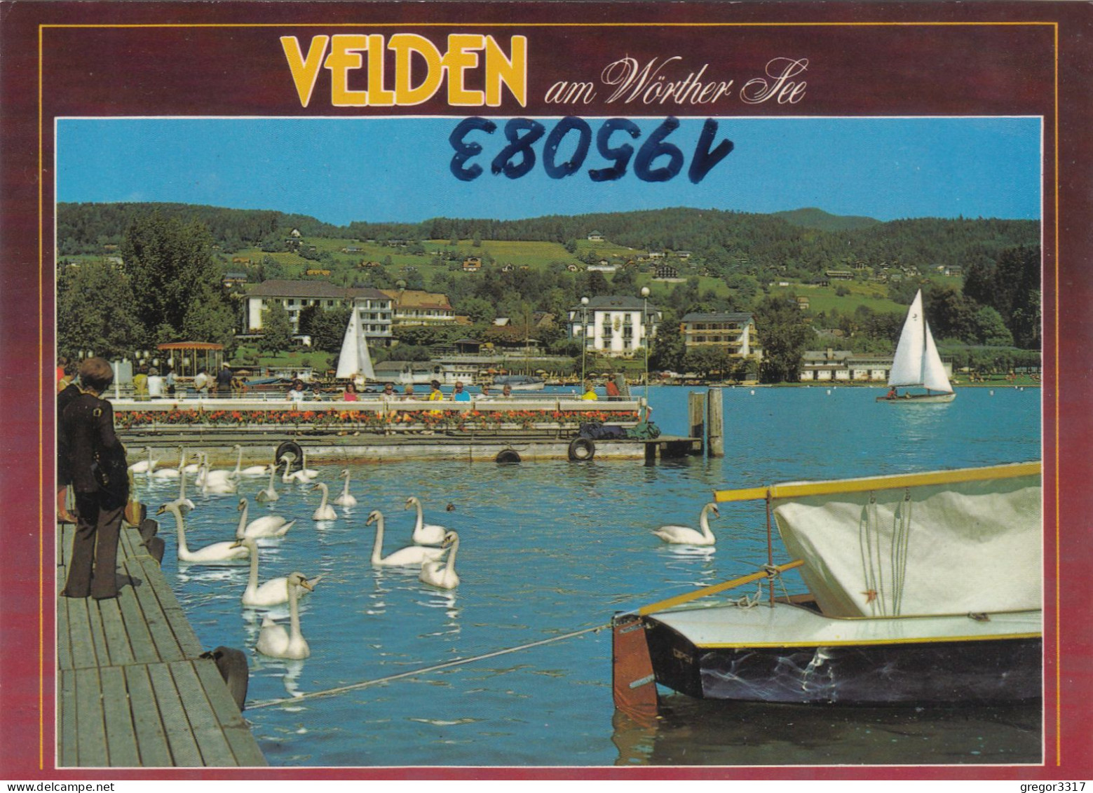 D6397) VELDEN Am Wörthersee - Schwäne Steg U. Segelboote - Velden