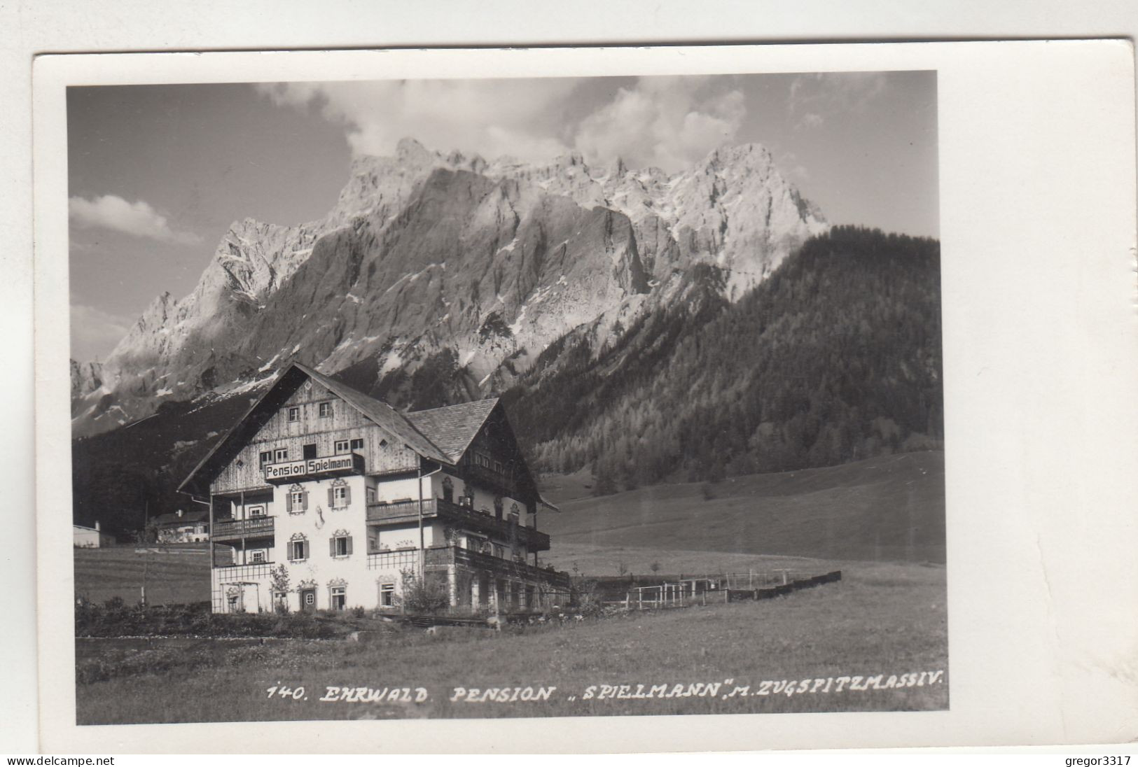 D6400) EHRWALD - Pension SPIELMANNN - Zugspitzmassiv - 1935 - Ehrwald