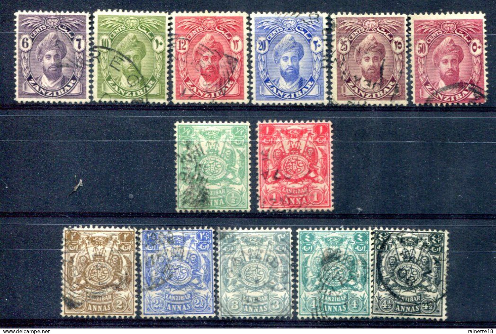 Zanzibar        Divers Oblitérés De La Série 167 + 75/81 - Zanzibar (...-1963)