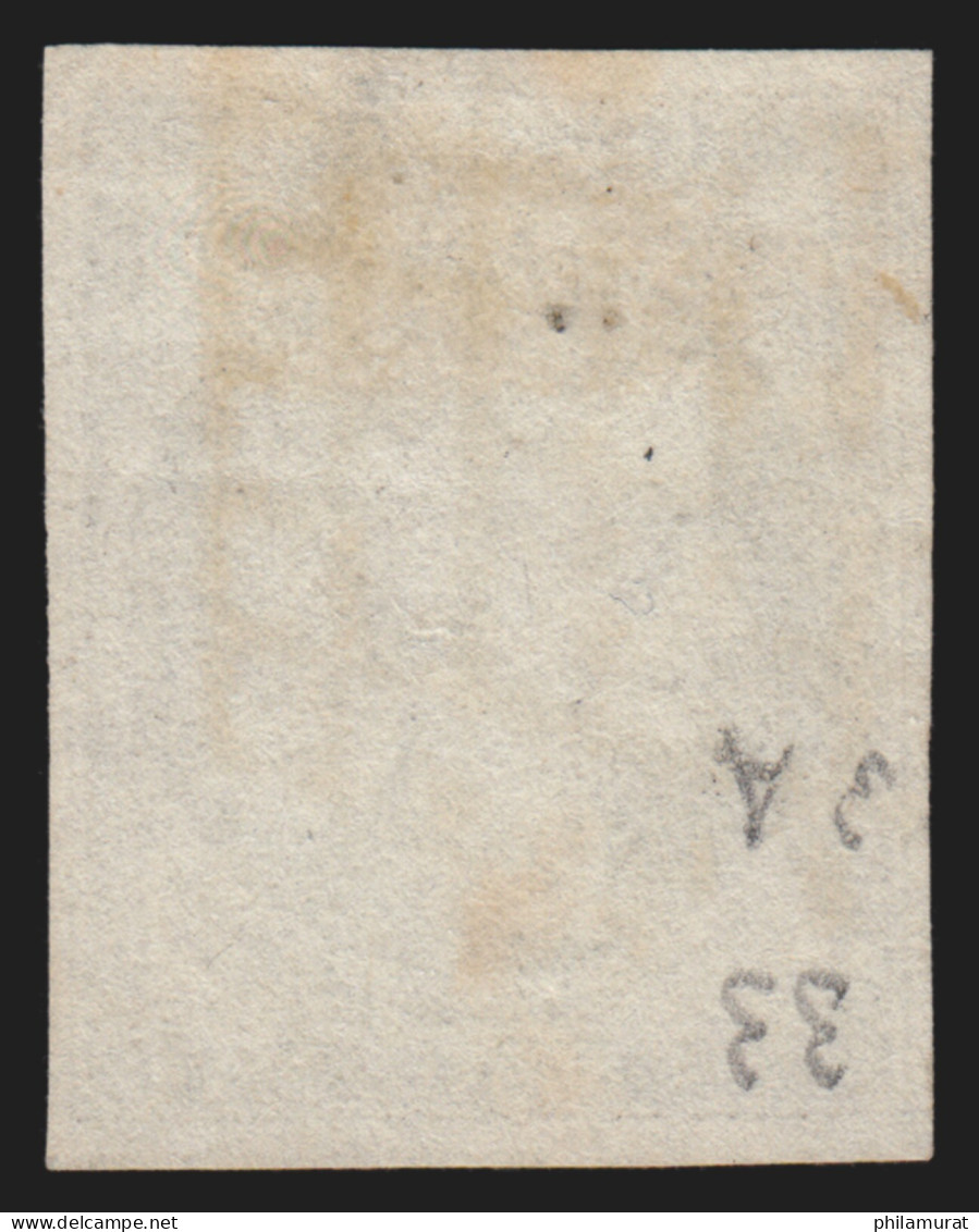 France N°3a, Cérès 1849, 20c Noir Sur Blanc, Oblitéré, COTE 75€ - TB - 1849-1850 Ceres